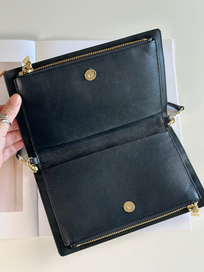 Chic DKNY leather clutch wallet