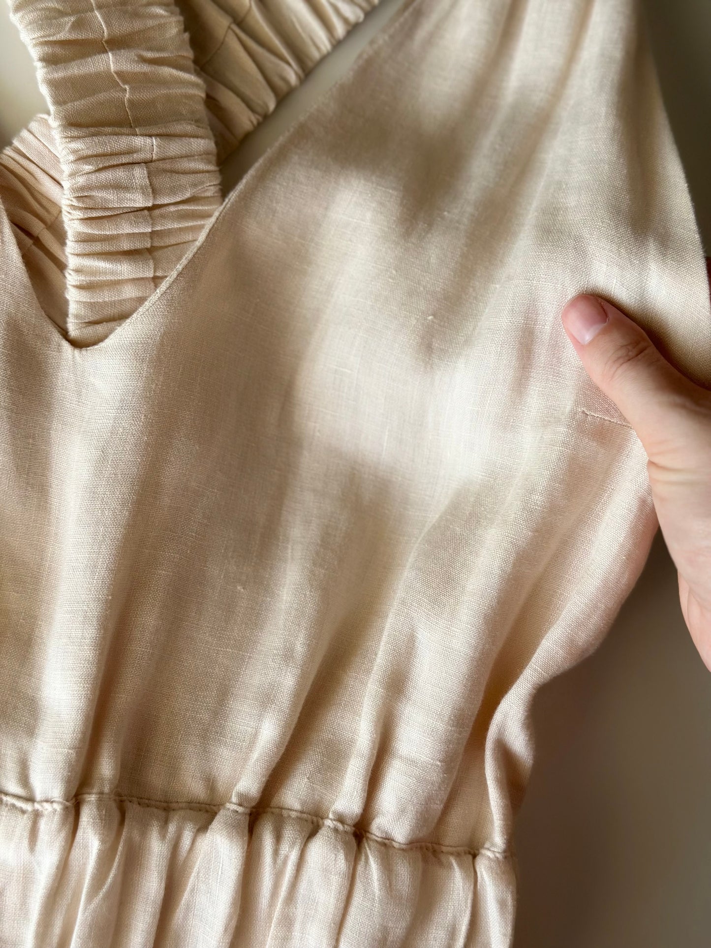Effortless and airy linen sundress