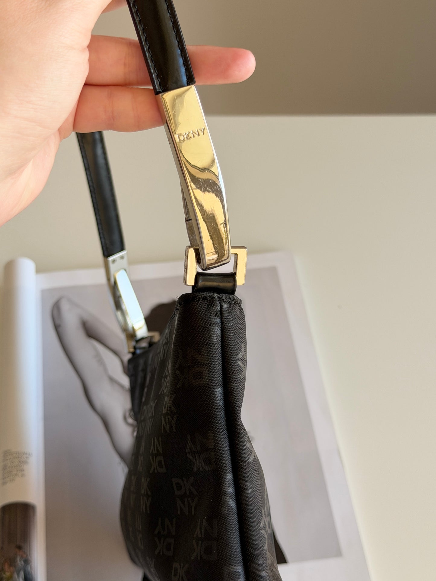 Vintage DKNY black minimal bag